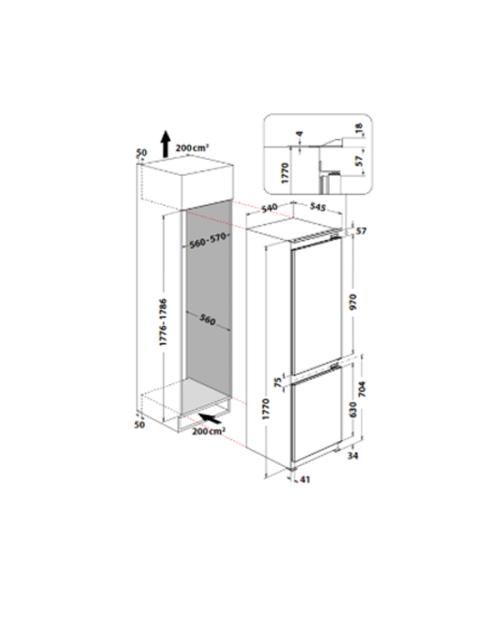 COMBINADO WHIRLPOOL - WHC18D051A1 COMBINADO WHIRLPOOL - WHC18D051A1