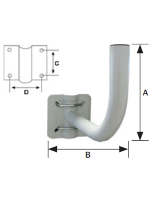 SUPORTE PAREDE 32 L65 - TEKA