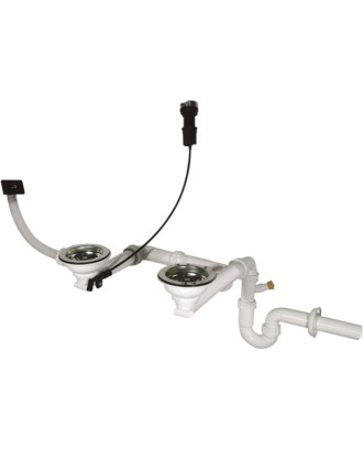 SIFÃO C/VALVULA AUTOMATICA DUPLO RODI - 0221111